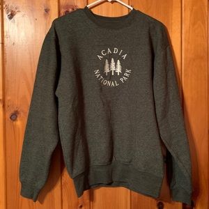 Green National Park Sweatshirt Crewneck - Small